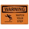 Signmission OSHA WARNING Sign, Watch Your Step, 10in X 7in Decal, 10" W, 7" H, Landscape, OS-WS-D-710-L-12946 OS-WS-D-710-L-12946 - alternate 1